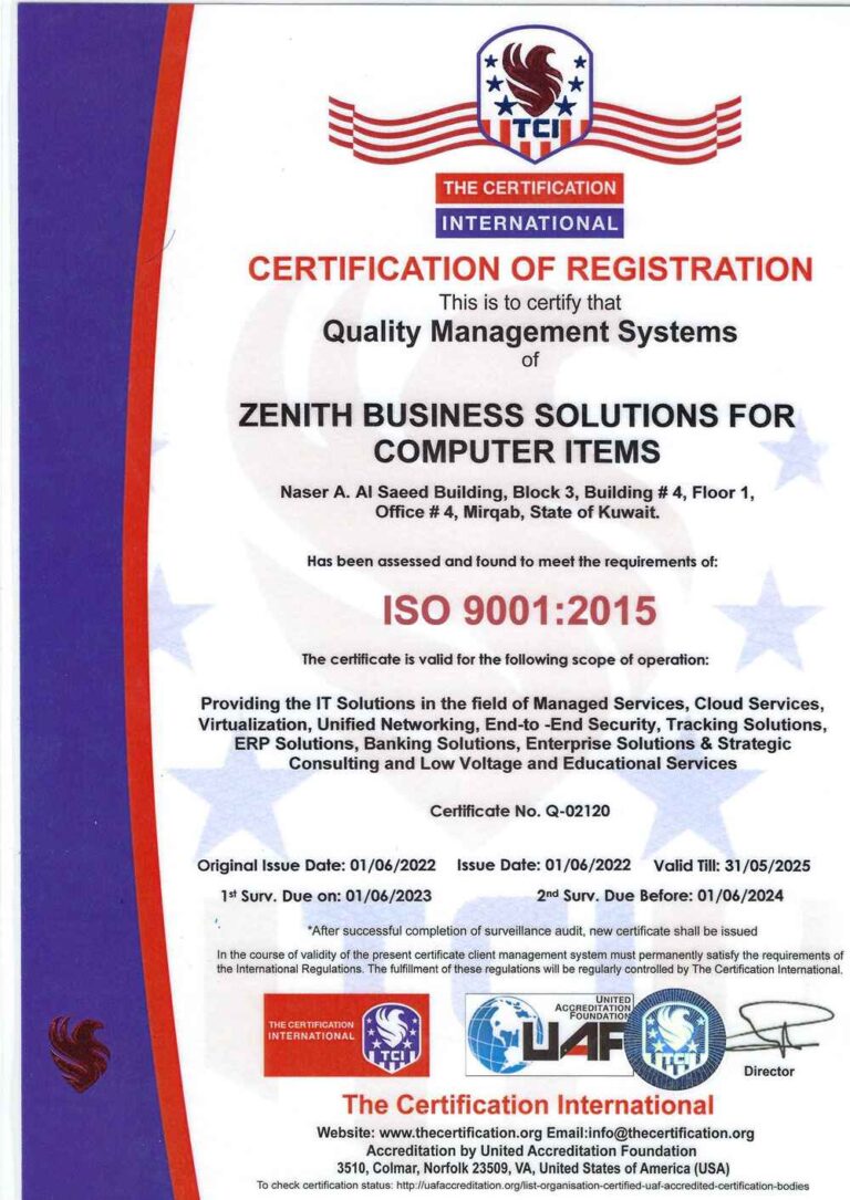 Certification Of registration